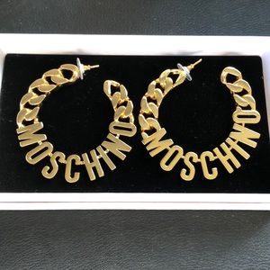 H&M x Moschino gold hoop earrings